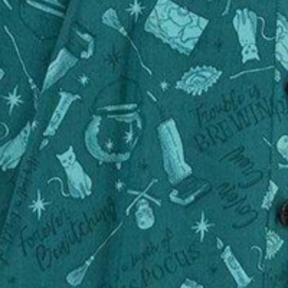 ❤️NWT VINTAGE TORRID DISNEY HOCUS POCUS SKIRT - MINI CHALLIS SANDERSON SISTERS - Picture 2 of 14